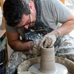 Wayne Clark in his studio 2017